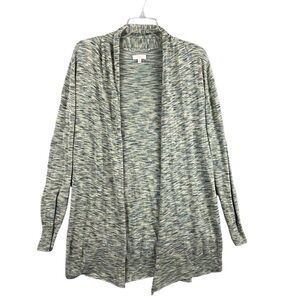 Wilfred Flaubert Linen Blend Cardigan Sweater Small Open Front Space Dye